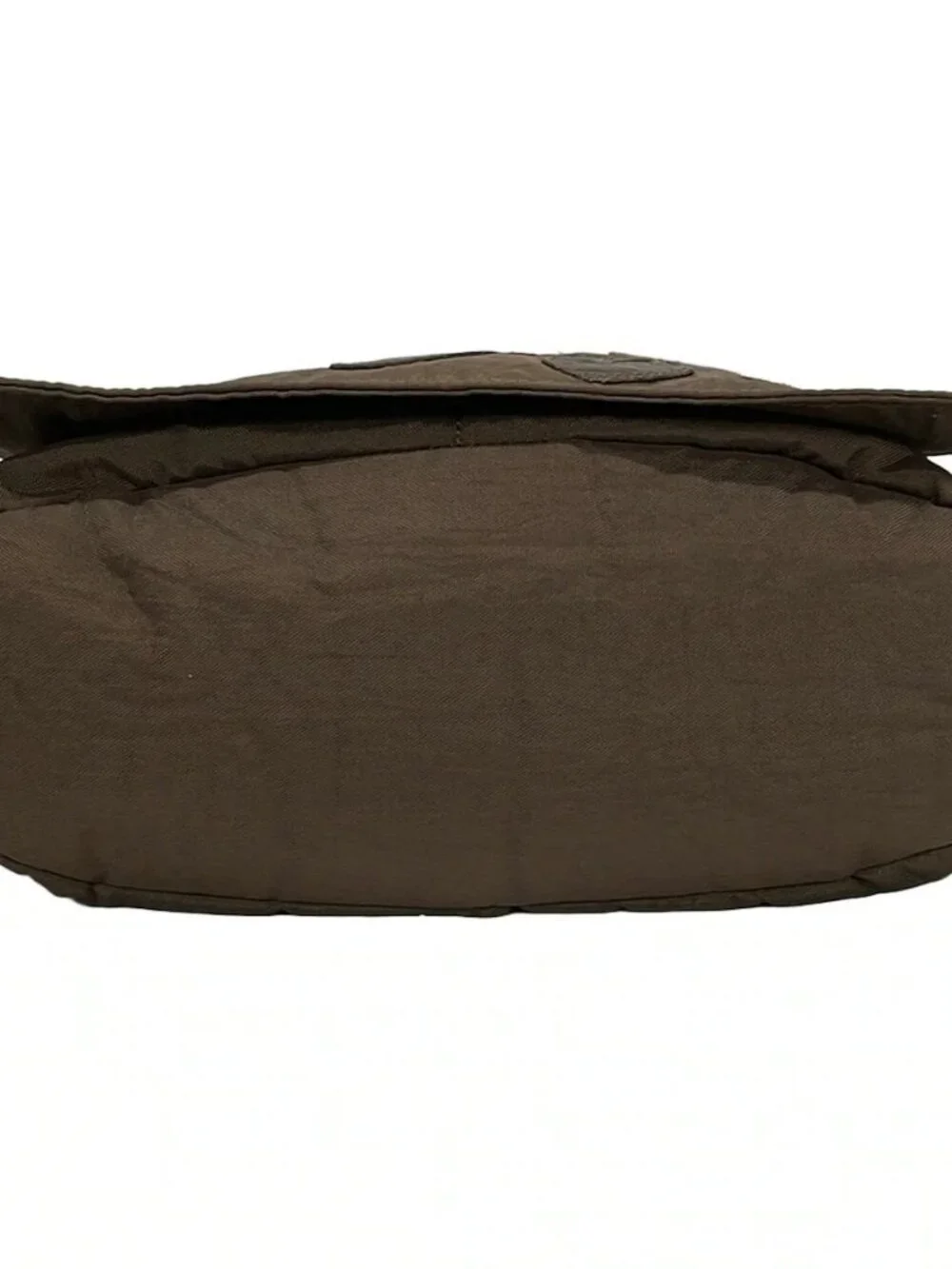 IBIZA Khaki Dark Brown Nylon Leather Backpack